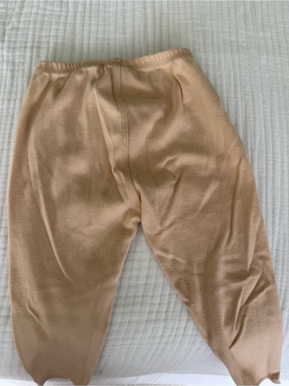 Bonpoint Beige Knit Leggings